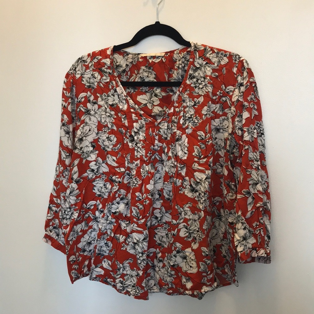 ModCloth fun2fun fall floral top. 🍁🍂🍁